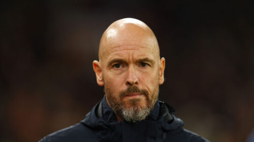 Erik ten Hag risikerer en fyring, lyder det.