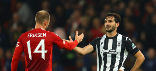 En spiller fra PAOK ville have en autograf af en tidligere Manchester United-stjerne, da det græske hold torsdag tabte på Old Trafford.