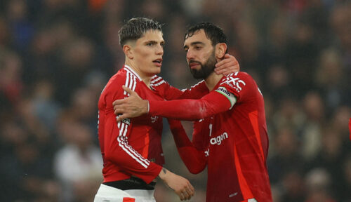 Alejandro Garnacho nægtede at juble for Manchester United.