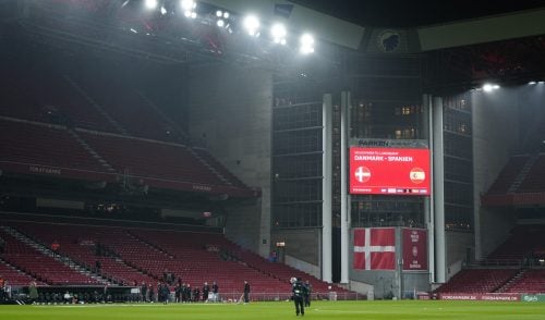 Brian Riemers første startopstilling som Danmarks landstræner.