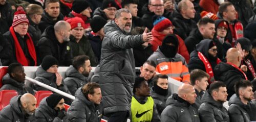 Ange Postecoglou og Spurs fik ørene i maskinen torsdag aften, da de tabte med hele 4-0 til Liverpool i Carabao Cup-semifinalen.