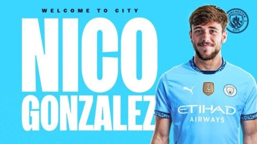 Manchester City har præsenteret Nico Gonzalez.