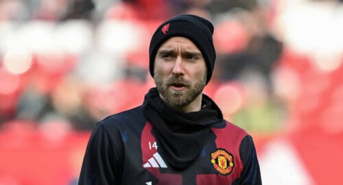 Christian Eriksen var ikke at finde på holdkortet, da Manchester United søndag aften tørnede sammen med Tottenham.